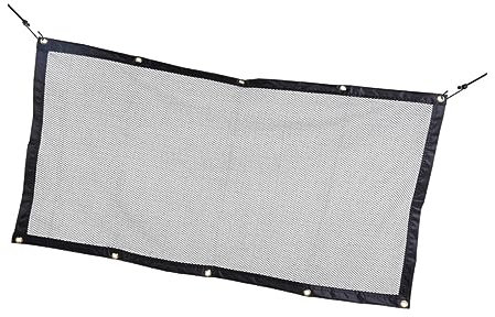 TOGEVAL Hundesicherheitszaun Faltbar Mit Trennschutzgitter Und Sicherheitsnetz Für Auto Und Zuhause Aus Hochwertigem Material Atmungsaktiv Für Haustiere