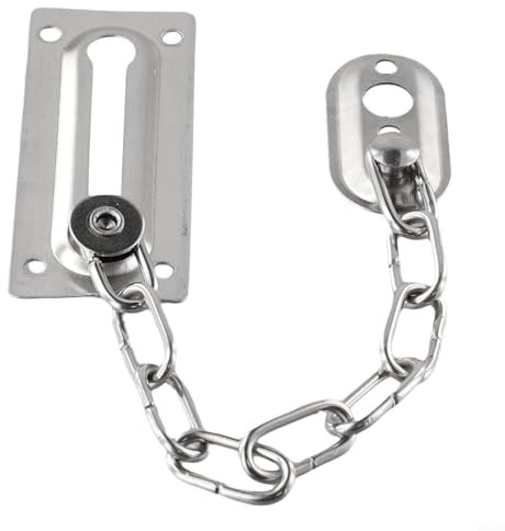 Chaîne de porte de sécurité en acier inoxydable avec fermeture coulissante