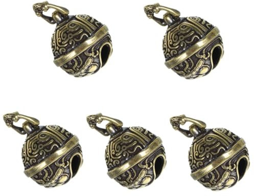 SEWOART 5st Glockenanhänger Auto Schlüsselanhänger Schlüsselanhängerschmuck Hexenglocken Dschungel-schlüsselanhänger Schlüsselanhänger-anhänger Alte Handwerkliche Glocken Kuhglocke Messing