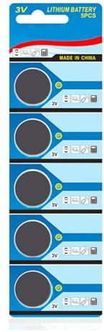 XAGMODSHN 5 PPCS CR1616 Batterías 3 V Capacidad Seguridad Batería Botón Botón Celda Baterías Litio para Relojes Electrónicos Equilibrados