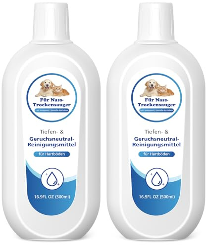 2er Bodenreiniger Ersatz für Tineco Floor One S3/S5/S6/S7 & iFloor, 500 ml | Kompatibel mit Floor One S3/S5/S6/S7 und iFloor Serien. Schaumarm für streifenfreie Reinigung aller versiegelten Hartböden.
