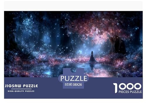 Forêt enchantée Puzzles 1000 Pièces Jeu De Défi Jouet Adultes Et Enfants Puzzle Impossible Défi Éducatif Jeu De Famille Cadeau Décoration Maison 38x26cm/1000pcs