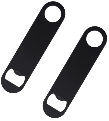 2PCS Décapsuleurs Bière en Acier Inoxydable pour Cuisine, Bar et Restaurant, Beer Bottle Opener Pratique et Compact, Decapsuleur Bière Original pour Maison ou Professionnel