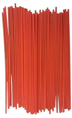 (100 Pack) 6 Aerosol Spray Can Red Plastic Straws - Tip Extension Tubes For Automotive Lubricant, Cleaner, Penetrating Oil