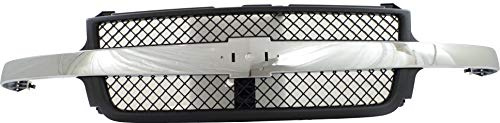 Garage-Pro Front Grille Assembly For Chevrolet Silverado 2500 HD 2001-2002, Silverado 3500 2001-2002, Plastic, Grill