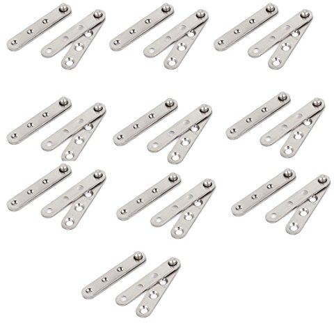 Aexit 60mm Length Clothes Hangers Door Cabinet Window Fitting Part Stainless Steel Hinge Children's Clothes Hangers 10 Pcs