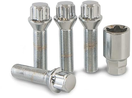 Locking Wheel Bolts to fit 20mm Spacers for VW T4 Aftermarket Alloys | Precision Chrome Locking Wheel Nuts Designed to fit 20mm Wheel Spacers to Aftermarket Alloys Only.