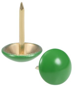 Sourcing Map Polsternägel, 11 mm, runder Kopf, 17 mm Länge, Weiß