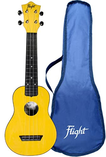Flight, Travel Series Sopran-Ukulele, 4 Saiten, Gelb (TUS-35YW)