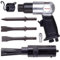 TECHNIC AT-8039DA Martillo Neumático con Escalador de Agujas y 3 Cinceles Forma de Pistola Vaso de Cincel Redondo 19 Agujas de 18 cm de Diámetro Velocidad de Trabajo 4500 rpm