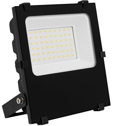 LEDKIA LIGHTING Foco Proyector LED 30W 145 lm/W IP65 HE PRO Regulable para Jardín, Terraza, Patio, 3000K Blanco Cálido