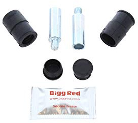 Bigg Red - Front Brake Caliper Slider Pin Kit - Compatible with A6, A7, A8, X5 E70, X6 E71 72, 6 Series F12 F13, 6 Gran F06