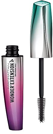 Manhattan Wonder'Extension Mascara, Fb. 001 Black, Wimperntusche mit sofortigem Wimpernverlängerungseffekt, 11 ml