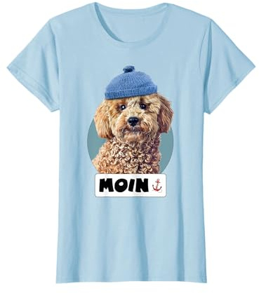 Moin Spruch Motiv Pudel-mütze Design Norden Norddeutsch-land T-Shirt