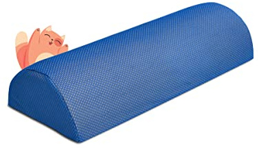 GEEMMA s.r.l. Almohada MEMORY levanta las piernas medio cilindro, levanta las piernas para mejorar la circulación sanguínea. Adecuado para aliviar las piernas hinchadas, facilita la curación de