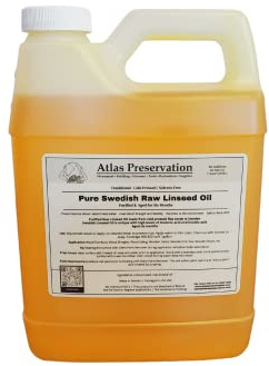 Pure Swedish Raw Linseed Oil (1, Quart)
