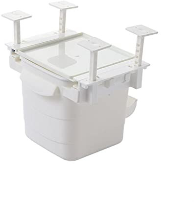 Kitchen Trash Can Kitchen Retractable Hidden Waste Bin Under Table Hanging Garbage Trash Can Tool (W2)