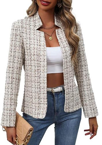 Mina Self Casual Blazers for Women 2026 Winter Womens Blazer Jacket Lightweight Petite Fitted Ladies Clothes Trendy Business Casual Work Fashion Clothing Outfits Cute Women's Blazers & Suit Jackets