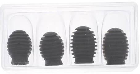Drumstick Überzüge 1 Satz Dämpfend für Schlagzeugübung, Schwarz | Silikon, Elastische Struktur, Tragbar und Leicht, für Drumsticks Beim Üben, Zubehör für Schlaginstrumente