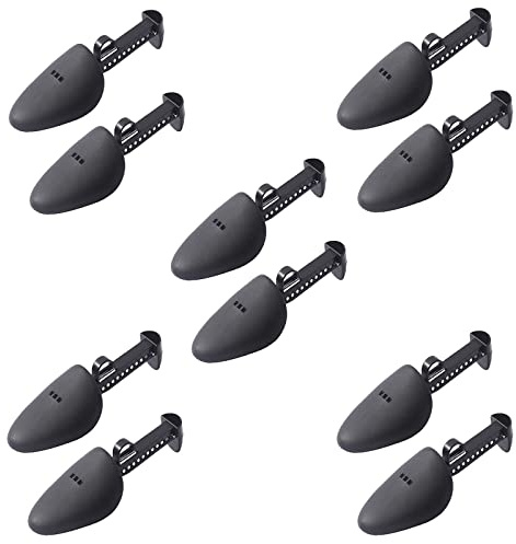 Felenny 5 Pairs Shoe Trees Shoe Stretchers Plastic Adjustable Length Shoe Shaper Support for Men Women