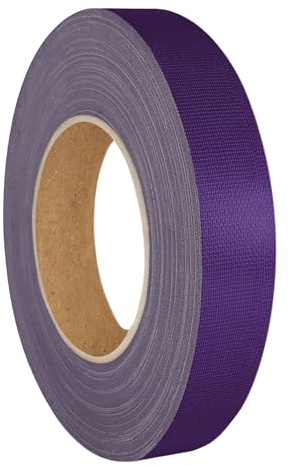 KS24 Products Gaffer Tape | Premium Cinta adhesiva de tejido | gran selección de colores y anchos | fuerte adhesión y reutilizable/violeta, 12 mm x 50 m