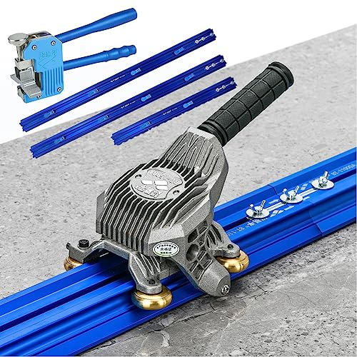 Generic Tagliapiastrelle di grande formato con ventose, perfetto per piastrelle da 2,2 m/2,3 m/3 m/3,8 m, coltello a spinta e pinza inclusi, ideale per piastrelle in ceramica e porcellana