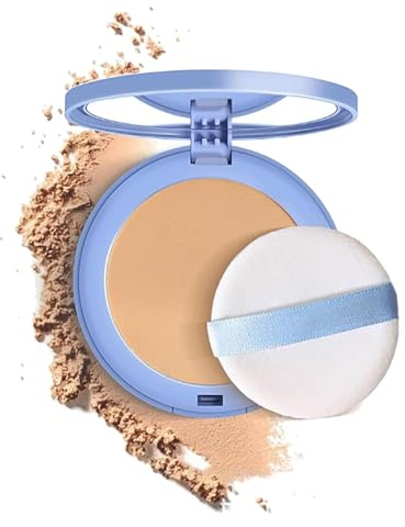 Polvo Compacto de Perfección Mate - Control de Aceite, Acabado Resistente al Agua y Larga Duración (Beige Puro)