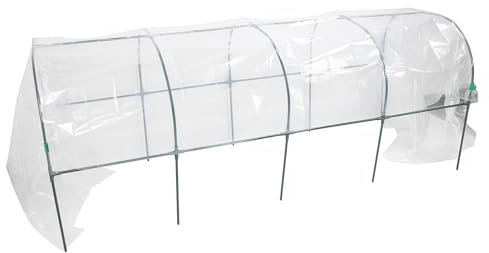 Invernadero de Jardinería con Estructura de Acero Galvanizado, Mini Invernadero de Jardinería a Prueba de Heladas y Lluvia, Adecuado para Uso en Interiores y Exteriores (100*250cm)