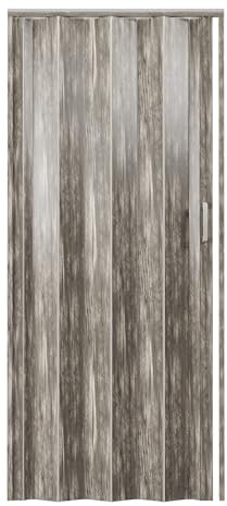 36 W Premium Foldable Accordion Doors, Double Walled Heavy Duty Folding Doors for Interior, Privacy Room Divider, Taupe