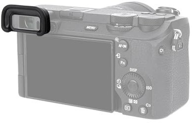 JJC Weiches Silikon-Okular für Sony A6700 Kamera Ersetzt Sony FDA-EP20 | Strapazierfähige Sucher-Augenmuschel aus Silikon & ABS, schützt vor Streulicht, für Porträtaufnahmen im Freien und im Studio