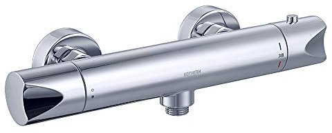 GOTHERN Thermostatic Shower Bar Mixer, Exposed Chrome Anti-Scalding Constant Temperature Thermostatic Shower Valve (Chrome)