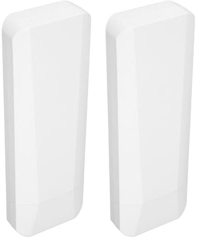 SENECESLI Bridge sans Fil Point à Point à Point pour 5,8 G de 3 Km de Longue Portée de Ponts Wi FI avec Antenne à Gain élevé 14DBI, 2 RJ45 LAN Ethernet Port, IP65 Impermétrie