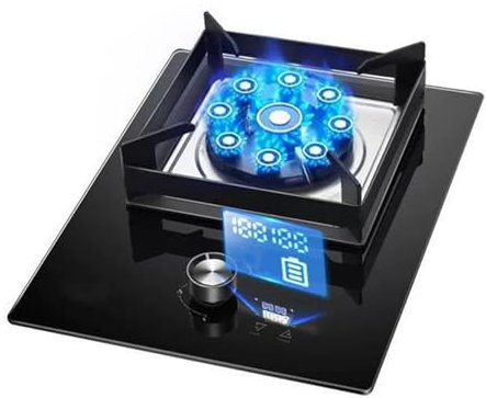 Cuisinière À Gaz 1 Foyer, 5,2 KW, Brûleur Wok À 9 Foyers, Minuterie (indépendante Des Deux Côtés), Avec Dispositif De Protection Anti-extinction(LPG)