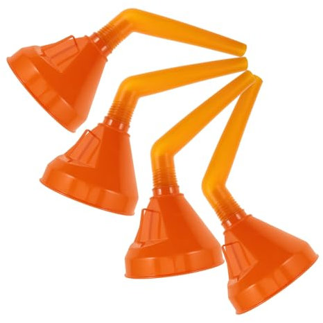 Zerodeko 4pièces Entonnoir à Carburant Plastique Pour Voiture Et Avec Bec Flexible Pour Transfert Huile Moteur Et Essence Lot