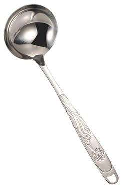 Juego de utensilios de cocina de acero inoxidable para el hogar, utensilios de cocina, cuchara de arroz y sopa, espátula gruesa y alargada, para freír en el hogar (B, 32 x 9, 1 cm)