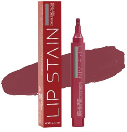 2 en 1 Tinte labial y delineador de labios, lápiz delineador de labios líquido mate, lápiz labial cremoso de alta pigmentación lápiz de labial resistente al agua larga duración