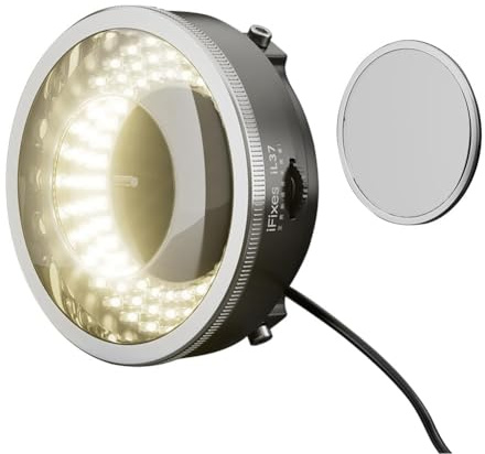 Koolenry Ultra-Bright 96 LED Lamp Microscope Polarized Ring Light Anti-Glare for Phone Soldering Repair Lab Illuminators