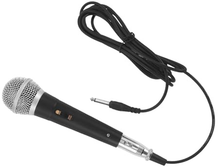 Alipis Wired Dynamic Microphone Handheld Corded Microphone for Singing Karaoke Machine