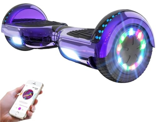 GeekMe Hoverboards für Kinder, 16,5 cm, Hoverboards mit Bluetooth-Lautsprecher, schöne LED-Lichter, Geschenk für Kinder und Jugendliche