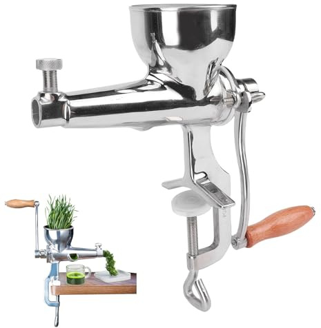 Manuell vetegräsjuicer, handhållen grönsakspress, 304 rostfritt stål, för jämn juiceutvinning från vetegräs, frukt och grönsaker