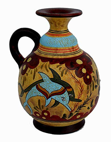 Minoan Pottery - Mini anfora con delfini