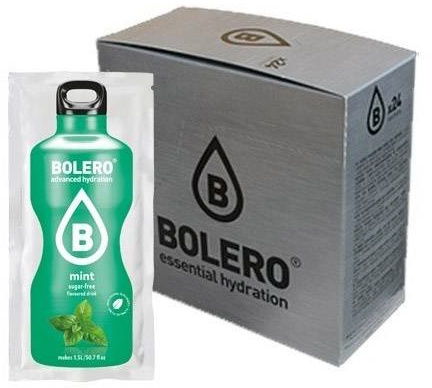 Bolero con Stevia - 24x9g - Gusto Menta, Scatola da 24 Unitá
