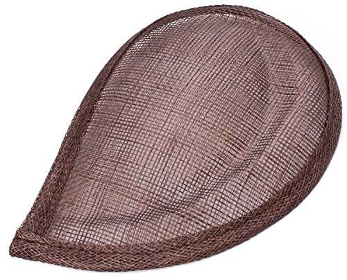 Lawliet Sinamay Hut Fascinator Base Millinery Material B064, braun, Einheitsgröße