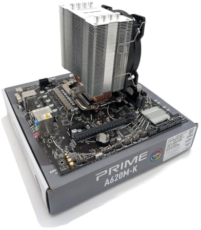 Ryzen 7 9700X 3.8Ghz (Turbo 5.5Ghz) 8 Core 16 Thread CPU, PRIME A620M-K Motherboard, BeQuiet Cooler & 16GB 6400Mhz RGB DDR5 RAM Pre-Built Bundle