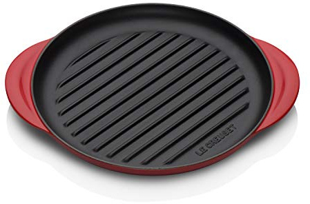 LE CREUSET Cast Iron Classic Round Grill 25cm Cerise