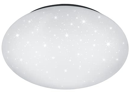 Trio Leuchten LED Badleuchte Paolo 686014000, Kunststoff weiß, inklusiv 15 Watt LED, Starlight Effekt