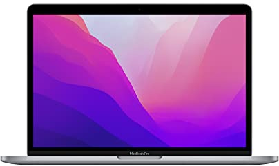 Apple PC Portatile MacBook Pro 2022 con chip M2: display Retina 13, 8GB di RAM, 512GB ​​di archiviazione ​​​​​SSD ​​​​​​​Touch Bar, tastiera retroilluminata; color​​​​​​​ Grigio siderale