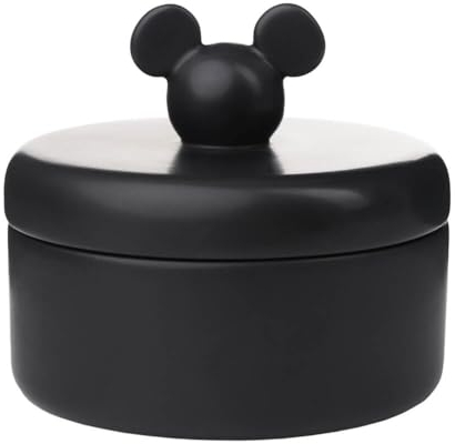 Disney Home Mickey Mouse Head Ceramic Storage Jar - Black