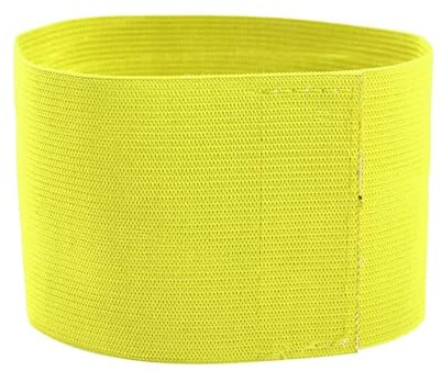 Fußball Armbinde Fußballkapitäne Armbinde, Kapitänsbinde Fußball Armbinde Erwachsene Verstellbare Captain Armband, Kapitänsarmband für Fußball, Eishockey, Rugby, Netball, Tennis, Basketball(Gelb)