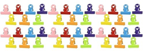 MAGICLULU 60stücke Bunte Metallklammern Robuste Wiederverwendbare Büro Und Schulclips Mischfarben Für Dokumentenorganisation Und Aufbewahrung